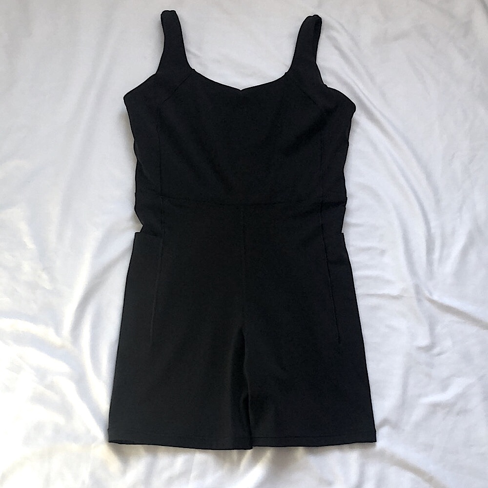 CALIA by Carrie Underwood Elegant Black Romper